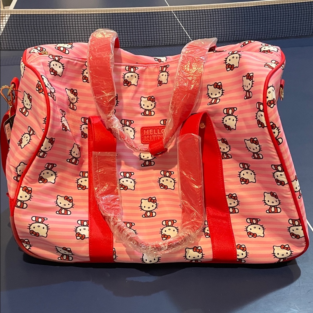 NWT Hello Kitty Rolling Luggage Bag